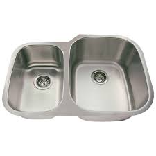 Shop portable sinks and a variety of kitchen products online at lowes.com. Mr Direct Undermount Stainless Steel 29 In Double Bowl Kitchen Sink 506r 18 The Home Depot Stainless Steel Double Bowl Kitchen Sink Double Bowl Kitchen Sink Stainless Steel Kitchen Sink Undermount