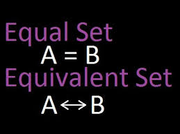 Equal Set In Math Equivalent Set In Math Set Theory Youtube Equivalent Sets Sets Math Equivalent
