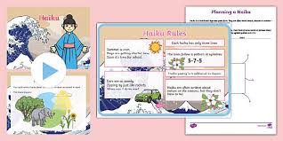 Haiku Lesson Plan For Teaching Poetry Pdf Worksheets And Ppt