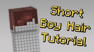 How To Make Short Boy Hair On Your Minecraft Skin Youtube