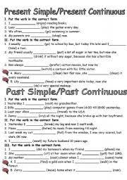 Present Simple Vs Present Continuous Exercises Intermediate Level Pdf Pin On Grammar