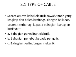 Tekanan tinggi, kabel jenis jenis paip gas. Under Ground Cable Mohd Haffiz Bin Zainal Abidn