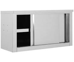 Buying only the unfinished cabinet doors gives you almost unlimited options toward obtaining the finish and overall look you are seeking. Vidaxl Kitchen Cabinet With Sliding Doors 90x40cm Inox Ab 136 99 Preisvergleich Bei Idealo De