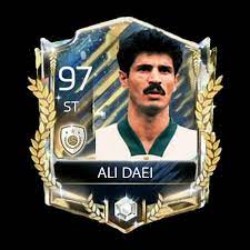 Former iranian footballer ali daei (c). Yasin Yasin59741975 Twitter