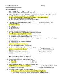 Maybe you would like to learn more about one of these? Canterbury Tales Exam Worksheets Teaching Resources Tpt