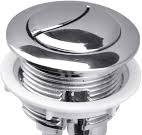Dual Flush Toilet Kit Plastic Adjustable Top Push Button Toilet Tank Button  Replacement for Most Dual Flush Toilet with 38mm Hole in the Cistern Lid