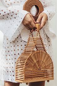 Natural Hollow Plain Tote Bamboo Bags Bamboo Bag Wooden Bag Plain Tote