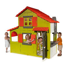 Dieses riesige friends house spielhaus mit küche von smoby bringt die augen aller kinder zum strahlen. Smoby Outdoor Duplex Spielhaus 2 Etagen Brandora