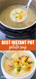 Instant Pot Potato Soup This Instant Pot Potato Soup Recipe Is So Quick And Ea In 2020 Instant Pot Potato Soup Recipe Instapot Soup Recipes Instant Pot Soup Recipes