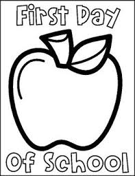First And Last Day Of School Printable Coloring Pages First Day Of School Options Apple Book Globe Last Day Of School Preschool Tracing First Day Of School