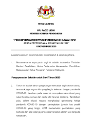 Kementerian pendidikan malaysia, blok e8, kompleks e, pusat pentadbiran kerajaan persekutuan, 62604 w.p. Sjk C Choong Wen K L 8 11 2020 Semua Sekolah Di Bawah Kpm Akan Ditutup 9 November Hingga Akhir Tahun 2020