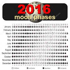 moon calendar 2016 stock vector artoptimum 89748672