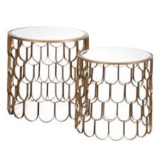 399 Koi End Tables Set Of 2 From Z Gallerie Clump Several Together For A Coffee Table Contemporary Side Tables Occasional Table Living Room Living Table