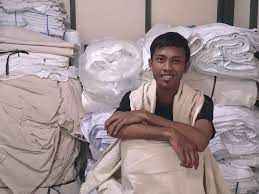 Model masker ini ada banyak ruang di hidung dan mulut sehingga. Uncle En Jual Kain Blacu Dan Kanvas Polos