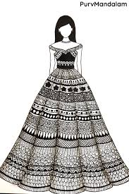 Zentangle Mandala Art Dress Boho Art Drawings Doodle Art Designs Art Dress
