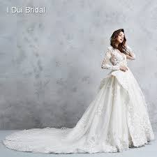 Burgunder viktorianische gotische brautkleider perlen korsett zurück flügelärmel. Illusion Korsett Langarm Hochzeit Kleid Koniglichen Luxus Perle Perlen Ballkleid Brautkleid 0 Off