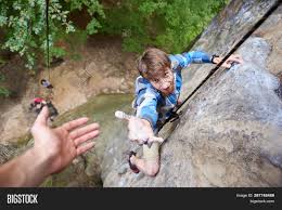 Hanging at end of rope. Man Hanging On Rope On Image Photo Free Trial Bigstock