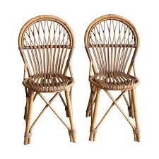 Image Of Boho Chic Rounded Rattan Dining Chair Single Chair Wooden Beach Chairs Restoration Hardware Dining Chairs