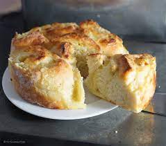 Butter in einem topf zerlassen. Herr Gruns Quark Vanillepudding Kuchen