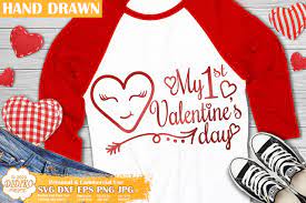 Download My First Valentine S Day Svg 1 Heart Svg Svg For Baby Didiko Designs