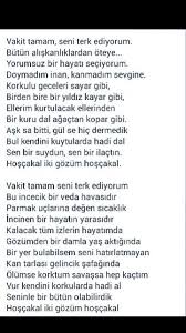 Vakit Tamam Seni Terk Ediyorum Yusuf Hayaloglu Siir Siir Alintilari Ozlu Sozler