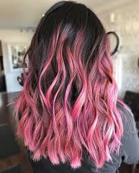 40 Ideas Of Pink Highlights For Major Inspiration Dark Pink Hair Pink Hair Highlights Hair Color Pink