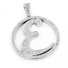 Our wide selection is elegible . Custom Made Diamond Initial E Pendant 3 29ct 10k Gold Alphabet Letter 000161