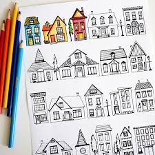 Parents may receive compensation when you click through and purchase from links contained on this website. Houses Coloring Page Dabbles Babbles