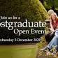 Postgraduate Open Event Online event image