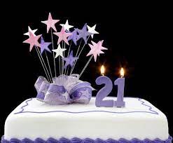 21st birthday party supplies kit black/gold. 21st Birthday Candle And Stars Cake Toppers Birthday Birthday Cake With Photo Birthday Cake Decorating