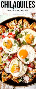 Chilaquiles Verdes Or Rojos In 2020 Chilaquiles Recipe Recipes Carlsbad Cravings