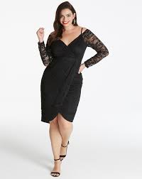 Ax Paris Curve Midi Length Lace Dress