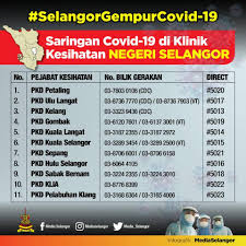Senarai Klinik Kesihatan Di Selangor Untuk Saringan Covid 19 Inisiatif