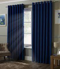 Blackout Ready Made Eyelet Curtains Blue Blue Curtains Bedroom Curtains Living Room Blue Curtains