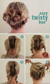 Easy Updos 10 Hair Styles Hair Hacks Medium Hair Styles