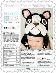 Crochet Pattern Oscar The French Bulldog Puppy Dog Hat Etsy Crochet Animal Hats Crochet Baby Hats Crochet Hats