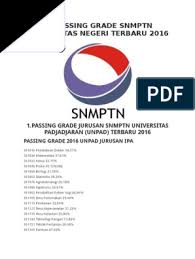 Penurunan ini menunjukan bahkan untuk masuk polban lewat jalur smb semakin susah tiap tahunnya. Passing Grade Unpad D4