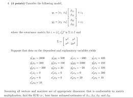 Regression Find The Best Linear Unbiased Estimate Cross Validated