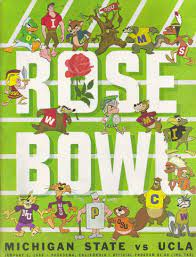 1966 Rose Bowl Program Michigan State Michigan Michigan State Football