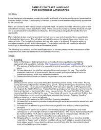 Maybe you would like to learn more about one of these? Sample Contract Language For Southwest Landscapes
