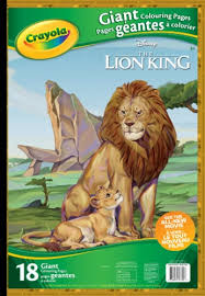 Lions are considered to be the king of the jungle due to their size, strength and numbers and because they don't fear any other animal. Crayola The Lion King Giant Coloring Pages 18 Pk Mariano S