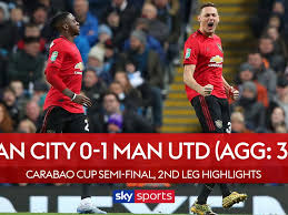 That's positive, but that's not enough. Man City 0 1 Man Utd 3 2 Agg Nemanja Matic Hits Winner At Etihad But City Edge Into Carabao Cup Final Football News Sky Sports