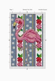 Free Flamingo Cross Stitch Chart Flamingo Cross Stitch