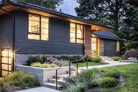 Dec 05, 2019 · board and batten is the style of siding while hardie board is the material manufactured by james hardie. Dark Gray And All Black House Design James Hardie