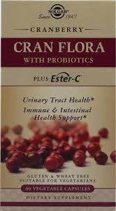 CRAN FLORA with Probiotics Plus Ester-C (60 Vegi-Caps)