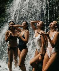 What A Shower You Can Have A Shower Before Or After A Jade Massage Or Both Just Ask Get The Sore Bi Friendship Photography Waterfall Photography Friend Poses