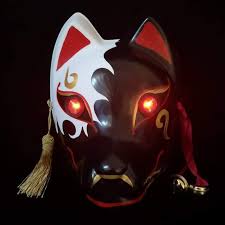 Kitsune Mask Lunar Eclipse Kitsune Mask Kitsune Lunar Eclipse