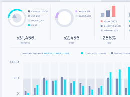 statistics charts ui element kit ai