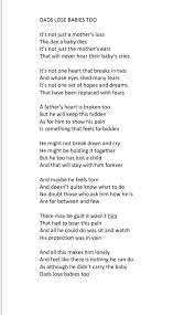 Angela Marshall On Twitter I Wrote This Poem For My Husband As He Lost The Babies Just As Much I Did Blaw2020 1in4 Miscarriage 4louis Achingarms Miscarriagea Achildofmine Cradle Charity Ectopicmy Please Share