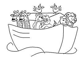 Noahs ark with animals coloring sheet. Preschool Bible Coloring Pages Free Coloring Pages For Kidsfree Coloring Library